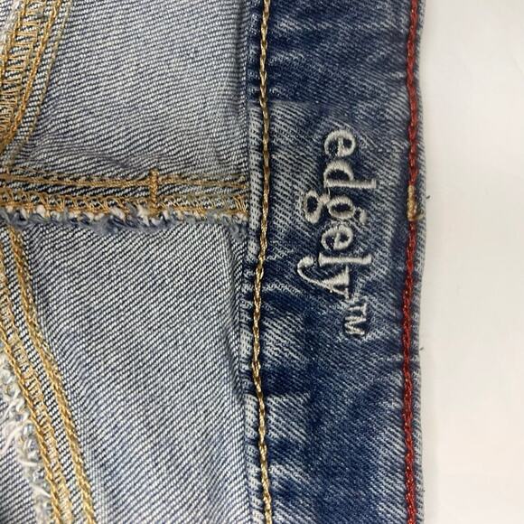 Edgely Maurice’s High Rise Mom Button Fly Distressed Jeans Women’s 12 Short - Picture 11 of 14